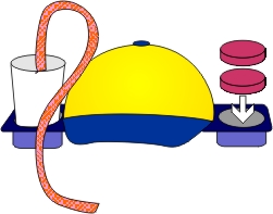 A hat with cupholders