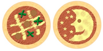 Tic-Tac-Toe and Man in the Moon Pizza