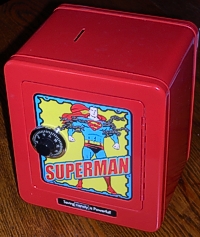 Toy Superman safe turned into a 